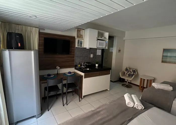 Flat 112 Equipado Na Beira Mar De Tambau